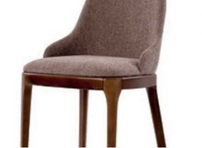 Luxury chair dining room modern wood with textile upholstered chairs solid wood